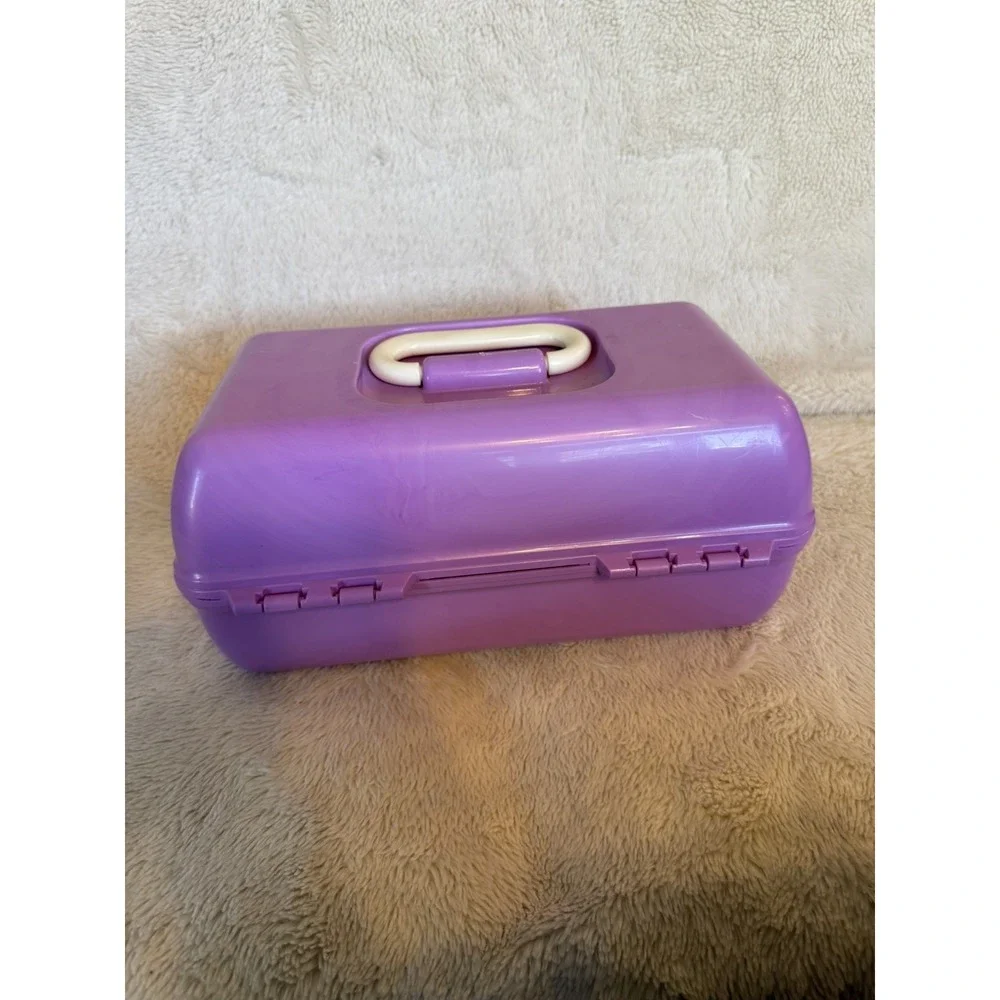 Caboodles Lavender/Light Purple Makeup Carrying Case/Box Vintage